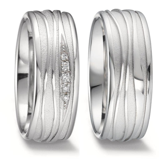 Wedding Ring 9k White Gold