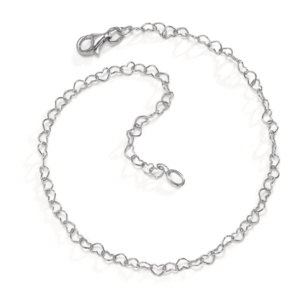 Bracelet Silver Rhodium plated Heart