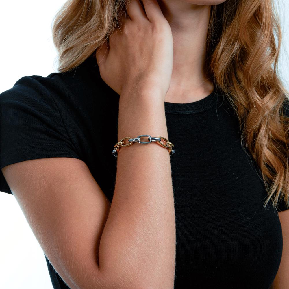 Bracelet Stainless steel Yellow Bicolor