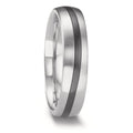 Wedding Ring 14k White Gold, Zirconium