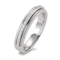 Ring 18k White Gold Diamond 0.21 ct, 23 Stones, brilliant, w-si