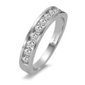 Memory ring 18k White Gold Diamond 0.50 ct, 10 Stones, w-si