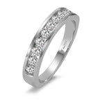 Memory ring 18k White Gold Diamond 0.50 ct, 10 Stones, w-si