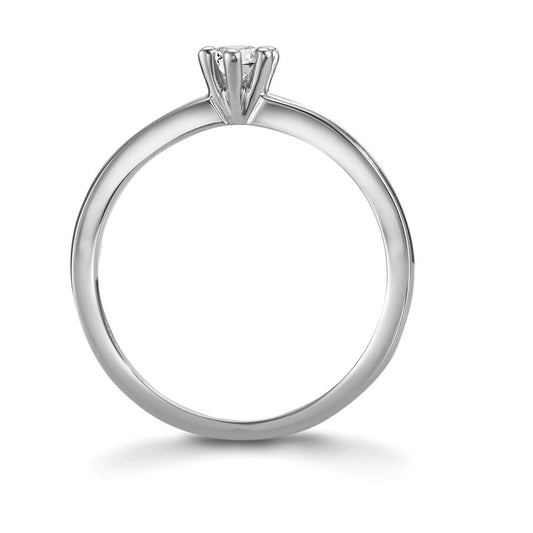 Solitaire ring Platinum 950 Diamond 0.15 ct, w-si