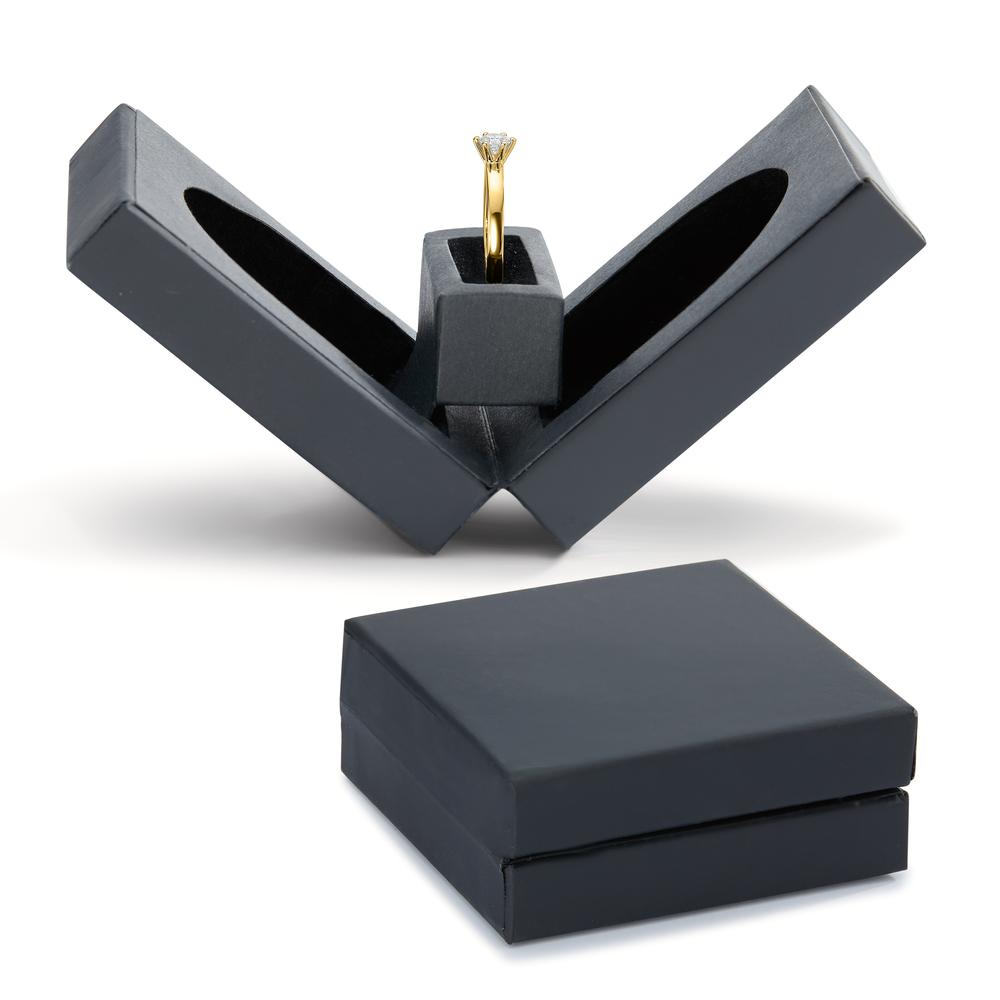 Solitaire ring 18k Yellow Gold Diamond White, 0.20 ct, brilliant, w-si