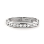 Memory ring 18k White Gold Diamond 0.51 ct, 15 Stones, w-si