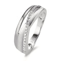 Ring 18k White Gold Diamond 0.15 ct, 20 Stones, w-si