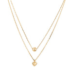Necklace 14k Yellow Gold Heart 42-45 cm
