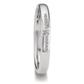 Wedding Ring 18k White Gold Diamond 0.08 ct, 11 Stones, tw-vsi