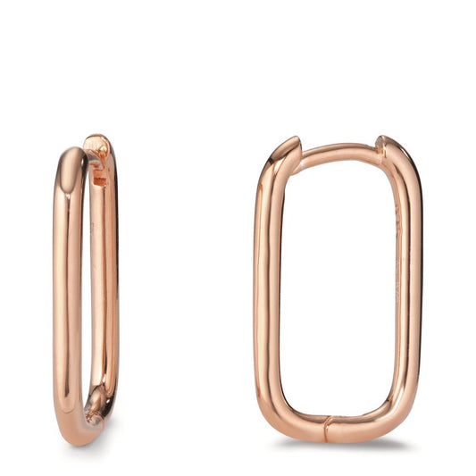 Hinged hoop Silver Rose Gold plated