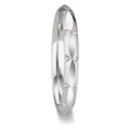 Wedding Ring 18k White Gold Diamond 0.072 ct, 24 Stones, w-vsi