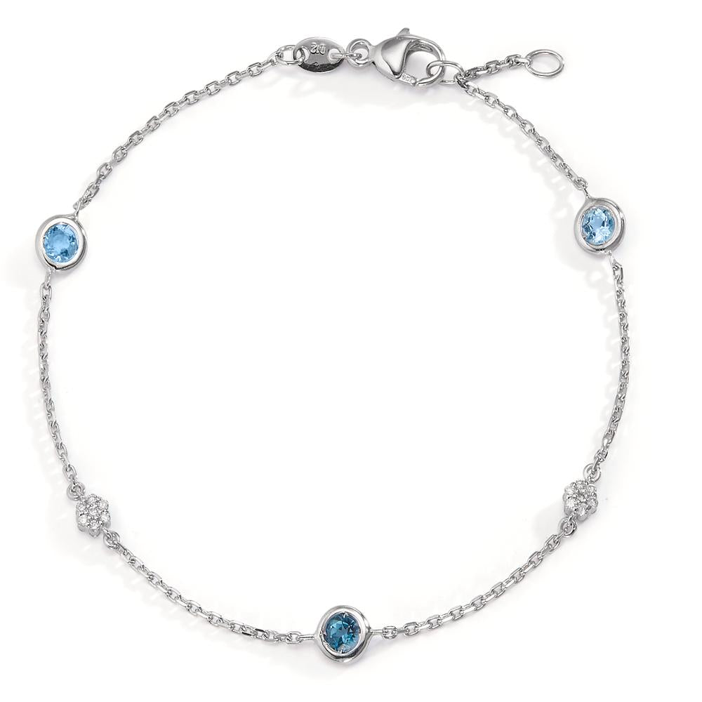 Bracelet 18k White Gold Topaz