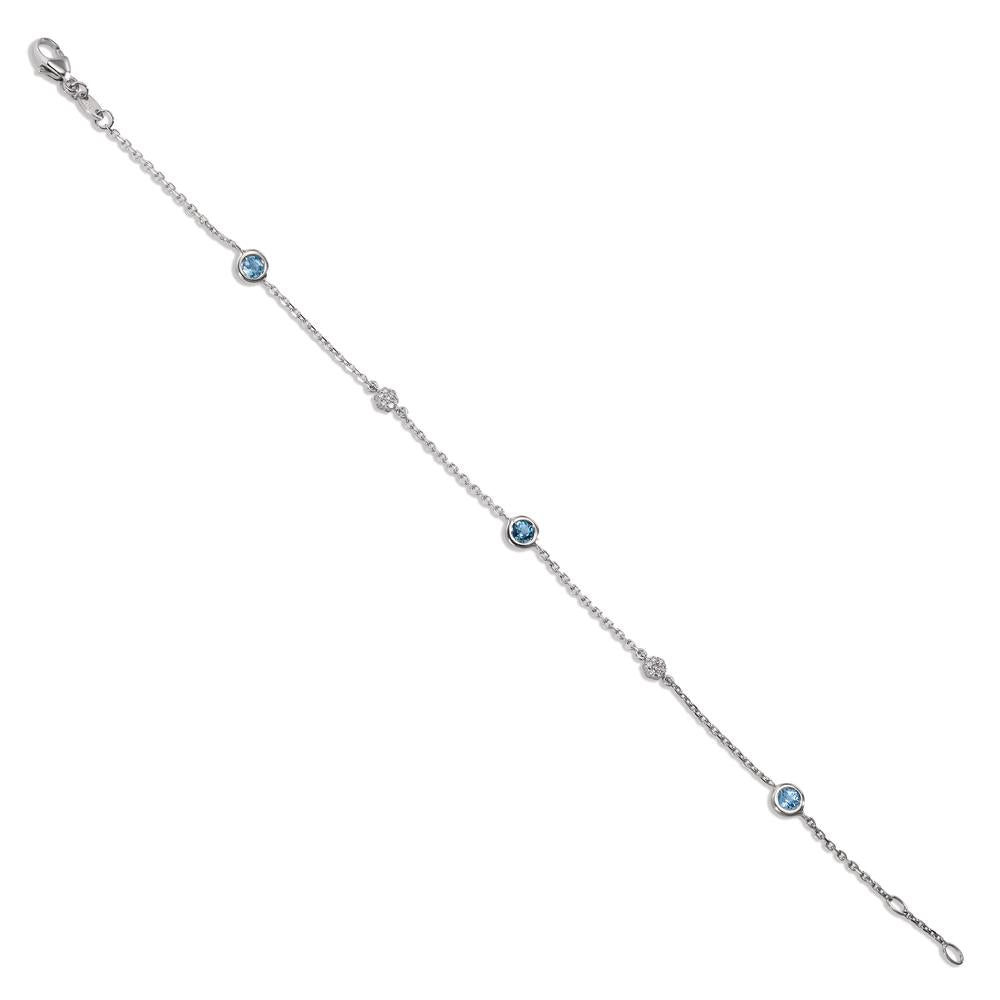 Bracelet 18k White Gold Topaz