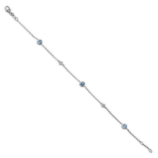 Bracelet 18k White Gold Topaz