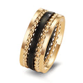 Ring 14k Yellow Gold, Ceramic