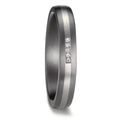 Wedding Ring Tantal 999, Platinum 950 Diamond 0.017 ct, 5 Stones, w-si