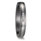 Wedding Ring Tantal 999, Platinum 950 Diamond 0.017 ct, 5 Stones, w-si