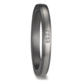 Wedding Ring Tantal 999, Platinum 950 Diamond 0.01 ct, 3 Stones, w-si
