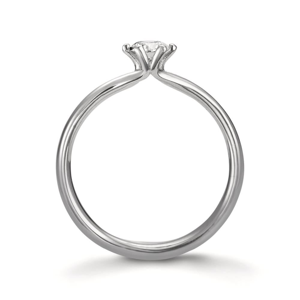 Solitaire ring Platinum 950 Diamond 0.30 ct, w-si, GIA