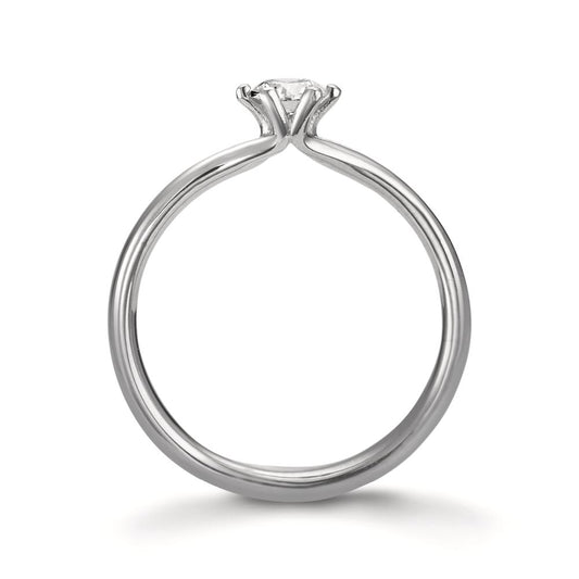 Solitaire ring Platinum 950 Diamond 0.30 ct, w-si, GIA