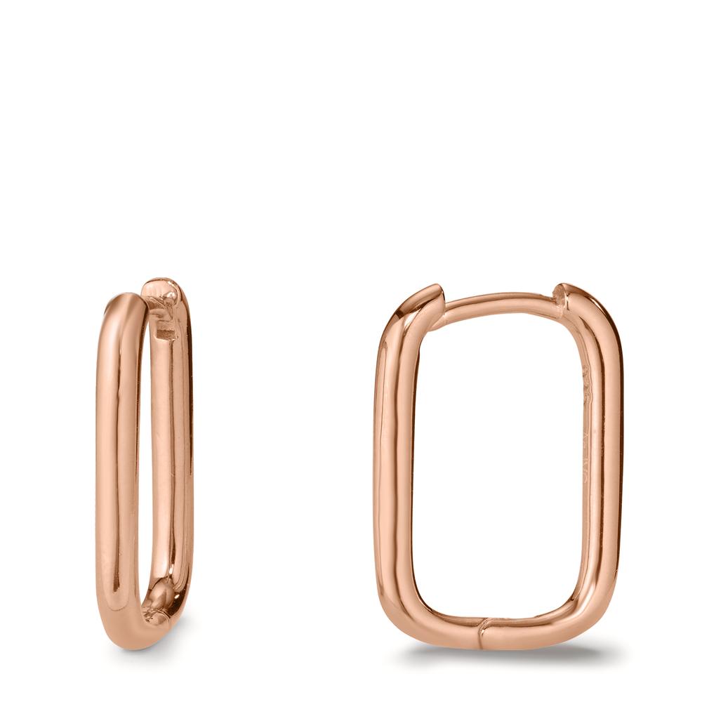 Hinged hoop Silver Rose Gold plated