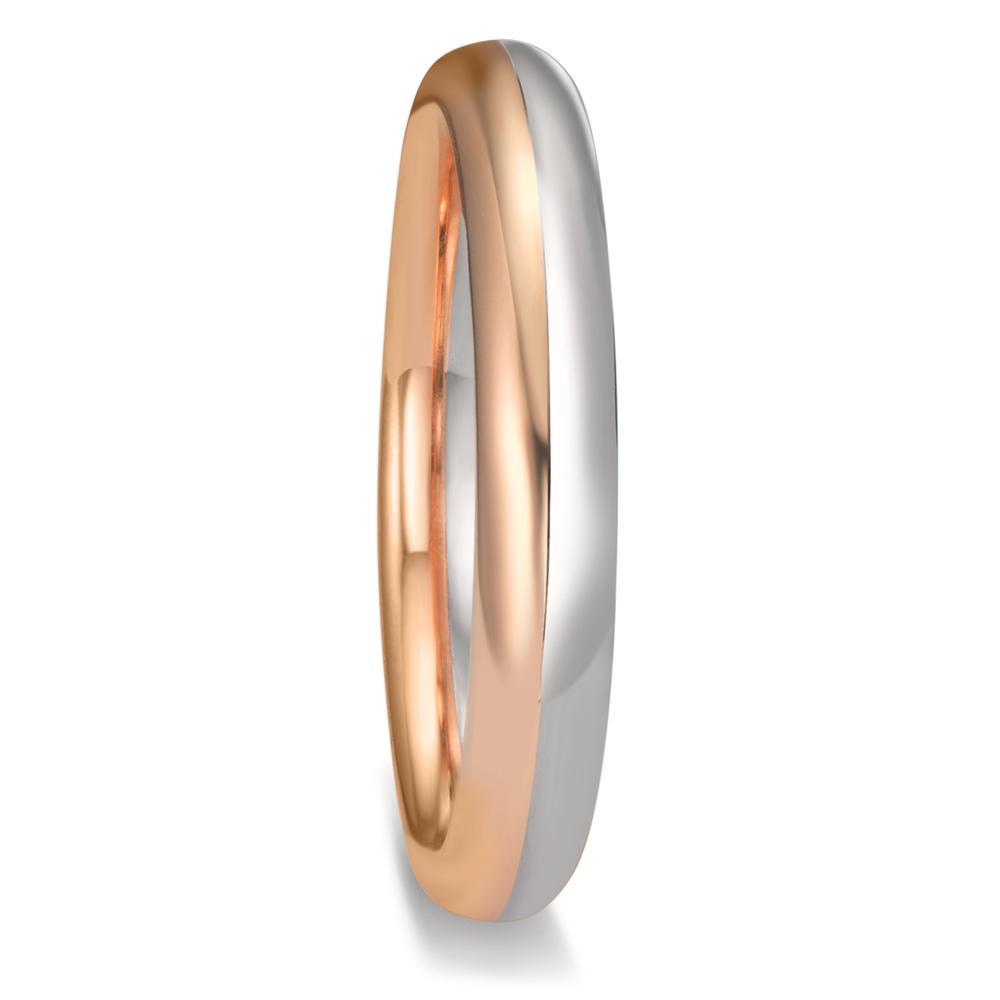 Wedding Ring 18k White Gold, 18k Rose Gold