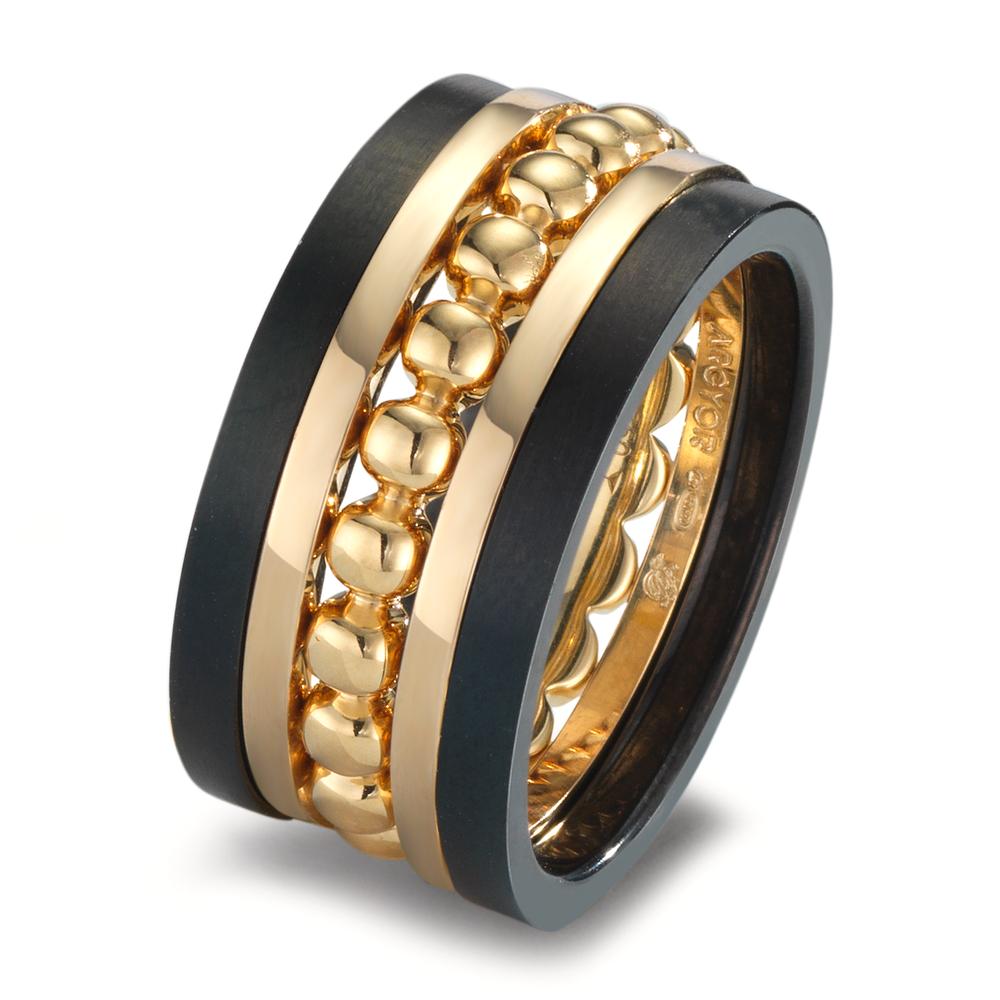 Ring set 18k Yellow Gold, Titanium