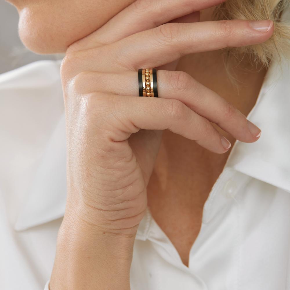 Ring set 18k Yellow Gold, Titanium