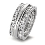 Ring set 18k White Gold Zirconia