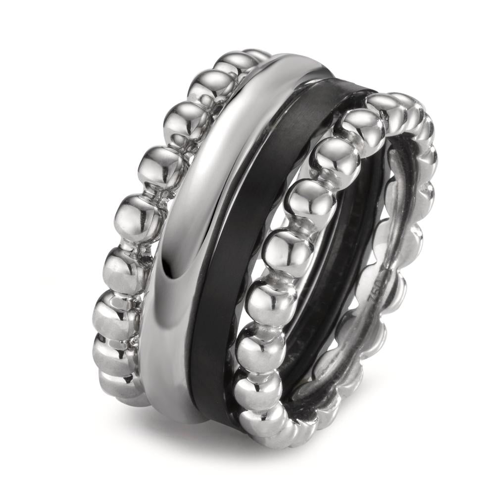 Ring set 18k White Gold, Titanium