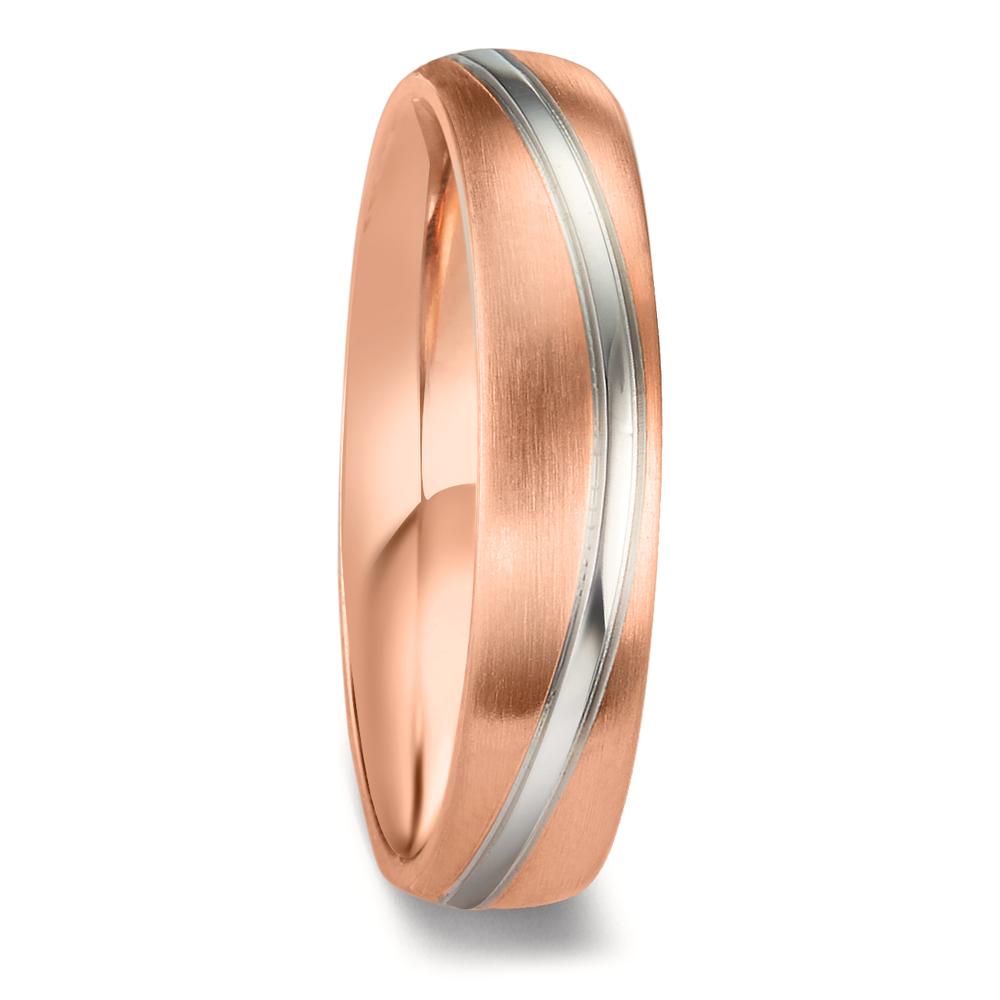 Wedding Ring 18k White Gold, 18k Red Gold