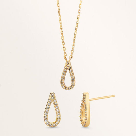 Stud earrings Bronze Gold plated