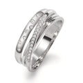 Ring 18k White Gold Diamond 0.11 ct, w-si