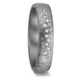 Wedding Ring Tantal 999 Diamond 0.104 ct, 12 Stones, w-si