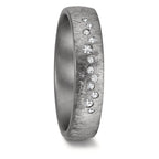 Wedding Ring Tantal 999 Diamond 0.104 ct, 12 Stones, w-si