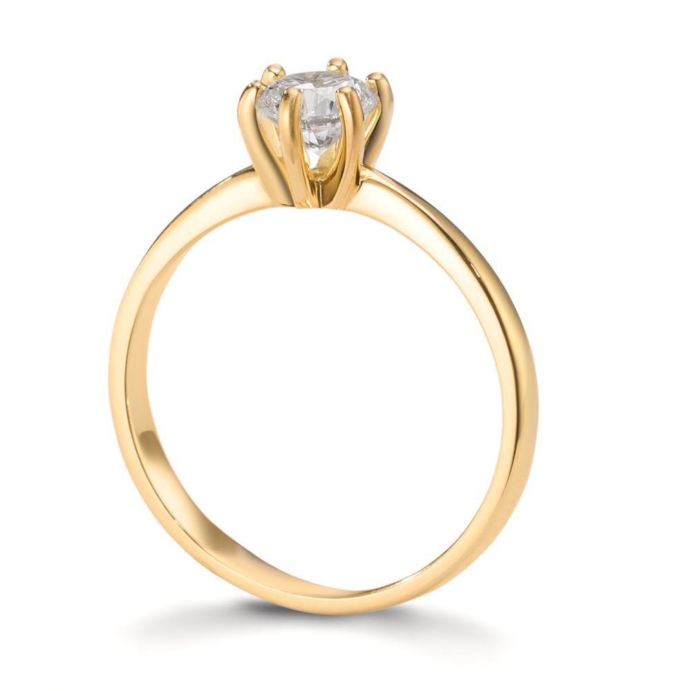 Solitaire ring 18k Yellow Gold Lab-grown Diamond 0.40 ct, w-si