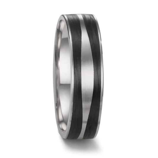 Wedding Ring Platinum 950, Carbon