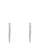 Hinged hoop 18k White Gold Diamond 0.185 ct, 50 Stones, w-si