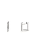 Hinged hoop 18k White Gold Diamond 0.13 ct, w-si