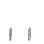 Hinged hoop 18k White Gold Diamond 0.13 ct, w-si