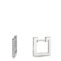 Hinged hoop 18k White Gold Diamond 0.16 ct, w-si