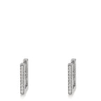 Hinged hoop 18k White Gold Diamond 0.16 ct, w-si