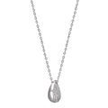 Necklace Silver Zirconia Rhodium plated 40-45 cm