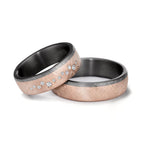 Wedding Ring Tantal 999, 14k Rose Gold
