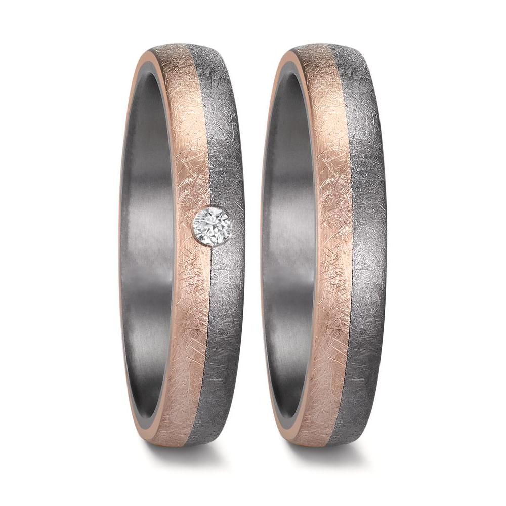 Wedding Ring Tantal 999, 14k Rose Gold