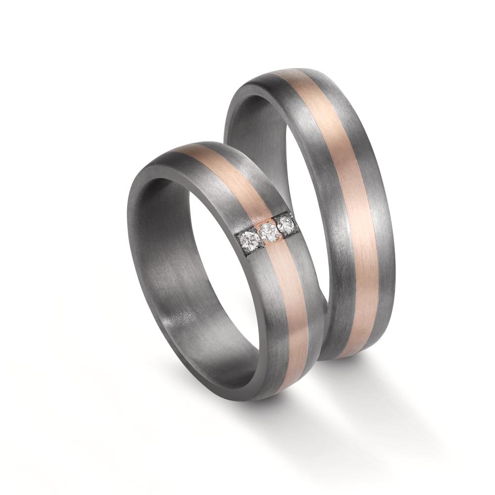 Wedding Ring Tantal 999, 14k Rose Gold