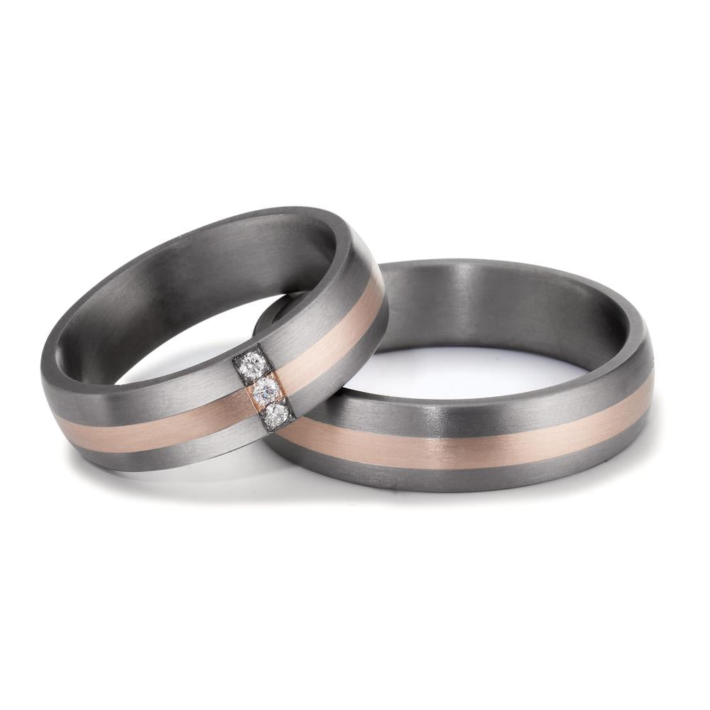 Wedding Ring Tantal 999, 14k Rose Gold