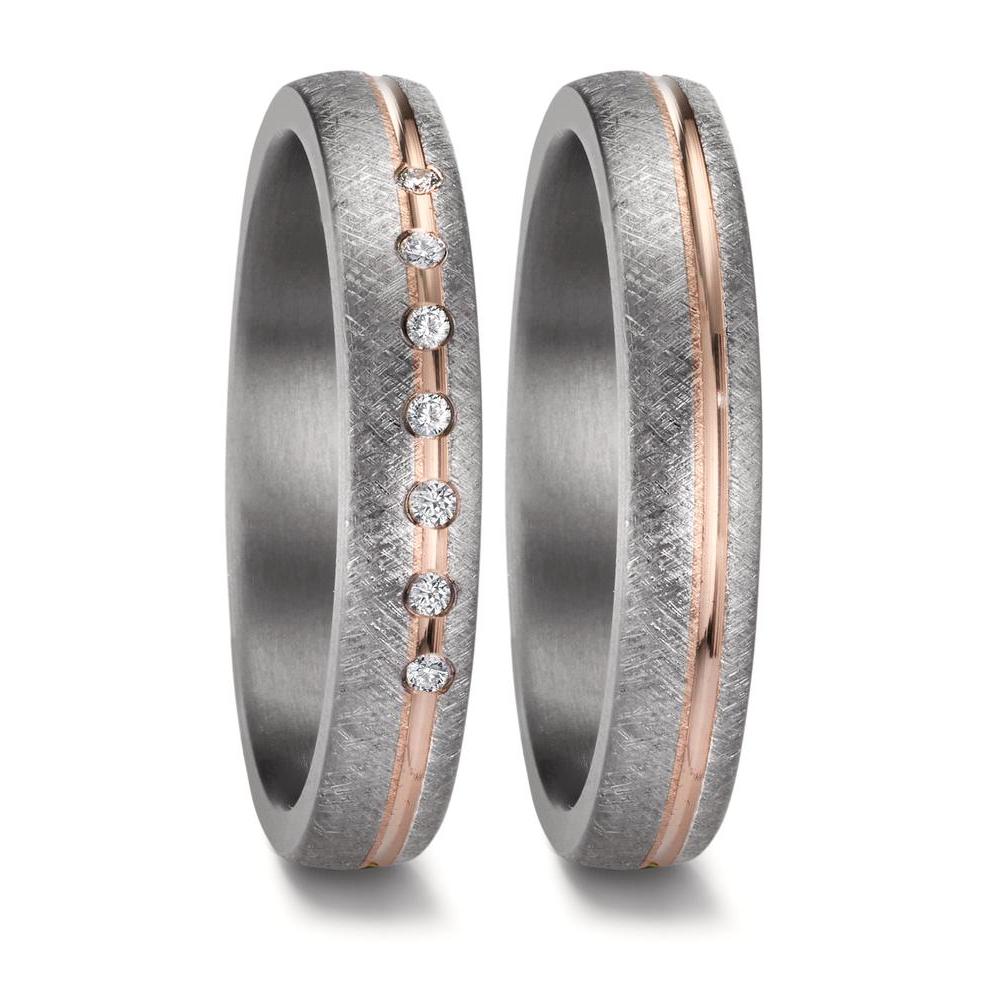 Wedding Ring Tantal 999, 14k Rose Gold
