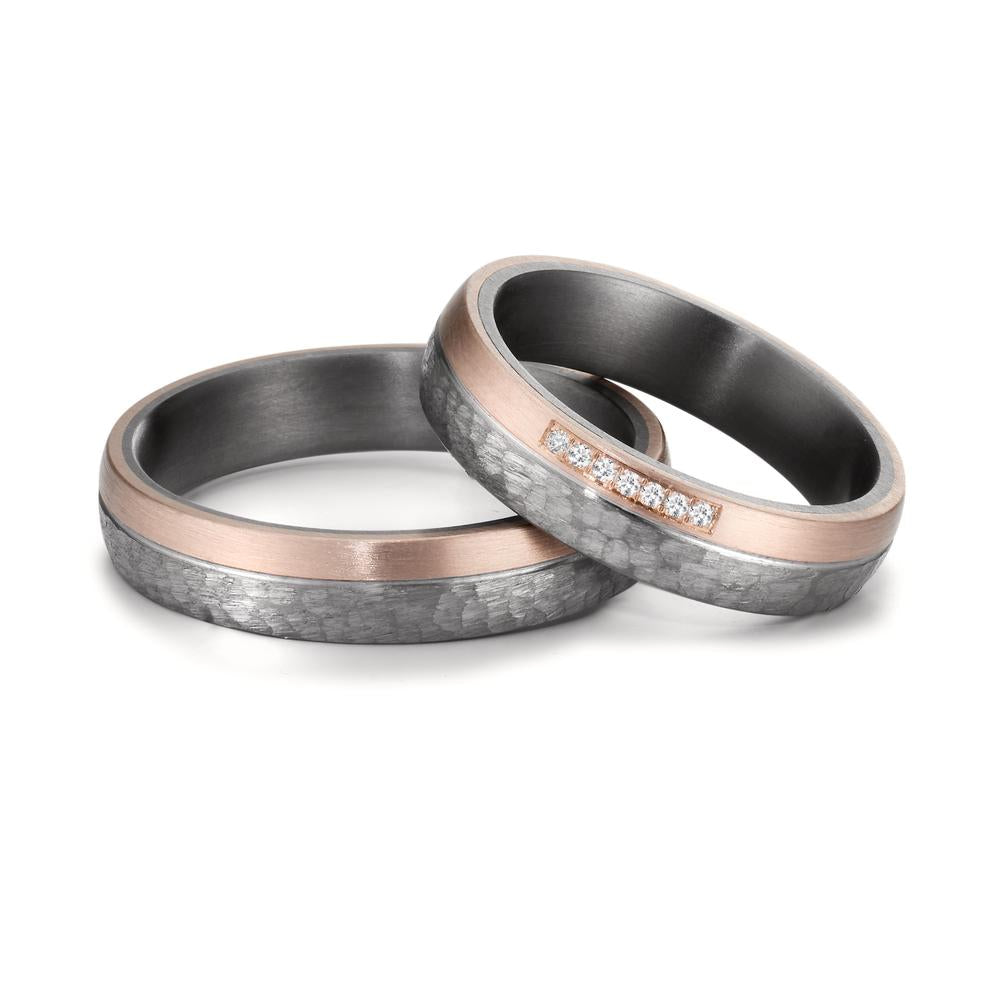 Wedding Ring Tantal 999, 14k Rose Gold