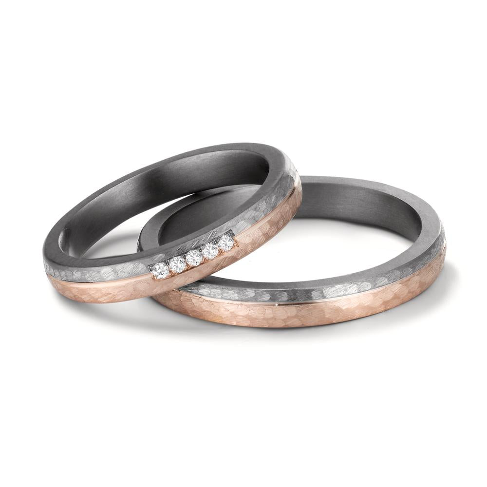 Wedding Ring Tantal 999, 14k Rose Gold
